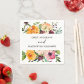 BRIGHT BLUSH YELLOW ORANJE FLORAL BUNCH WEDING SERVET (Insitu)
