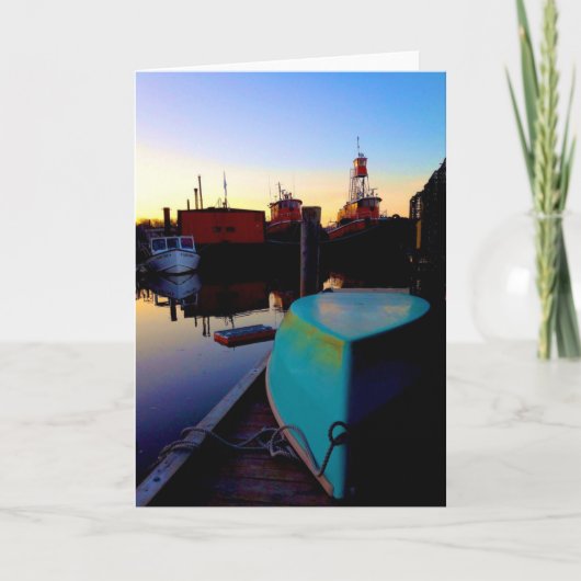 bright boats-wenskaart kaart (Voorkant)