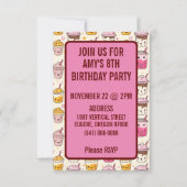 Bright Boba Tea Pattern Kaart (Voorkant)