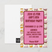 Bright Boba Tea Pattern Kaart (Voorkant / Achterkant)