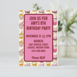 Bright Boba Tea Pattern Kaart