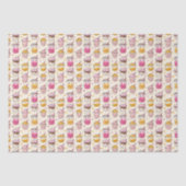 Bright Boba Tea Pattern Tissuepapier (Voorkant)