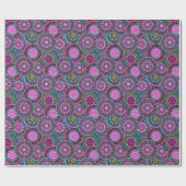 Bright Bohemian Boho Hippy Chic Pattern Cadeaupapier (Vlak)