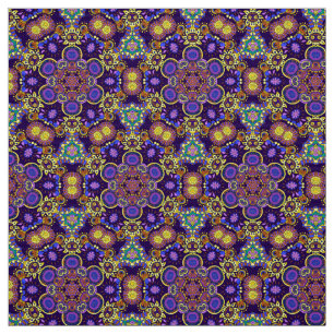 Bright Bohemian Boho Hippy Chic Pattern Stof