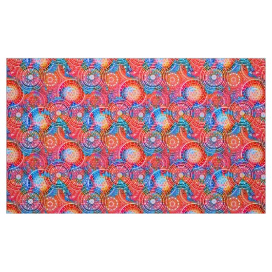 Bright Bohemian Boho Hippy Chic Pattern Stof (Fat Quarter)