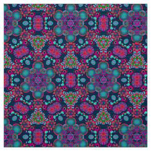 Bright Bohemian Boho Hippy Chic Pattern Stof