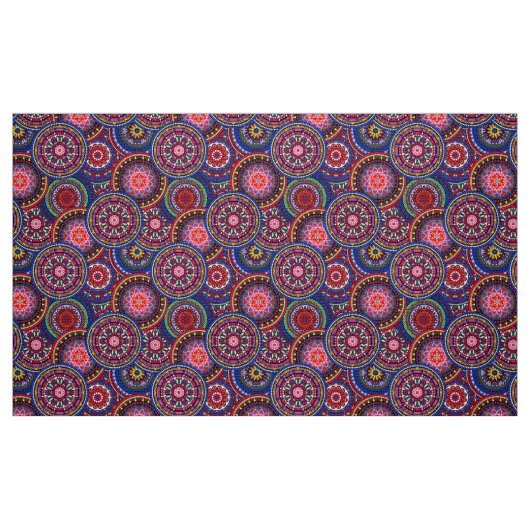 Bright Bohemian Boho Hippy Chic Pattern Stof (Fat Quarter)