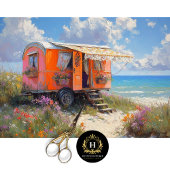 Bright Boho Beach Gypsy Caravan Decoupage Tissuepapier