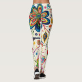 Bright Boho Design Leggings (Achterkant)