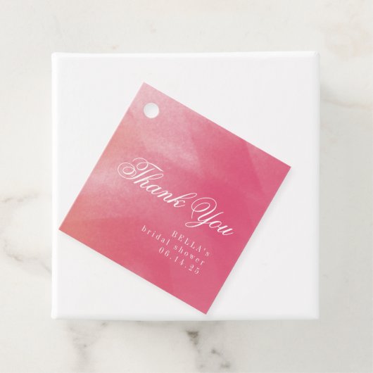 Bright Boho Ombre Vrijgezellenfeest Hartelijk dank Bedankjes Labels (In situ)