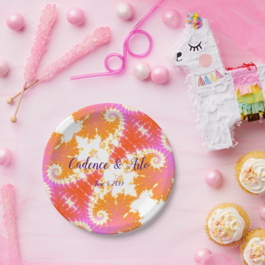 Bright Boho Papieren Bordje (Feest)