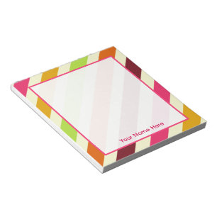 Bright Boho Stripes persoonlijke laptop Notitieblok