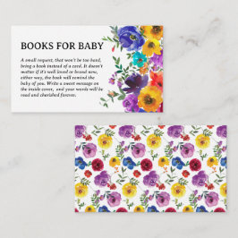 Bright & Bold Bloemen Boeken voor Baby Informatiekaartje