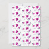 Bright & Bold Bloemen Dubbele Viering Verjaardag Kaart (Achterkant)