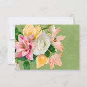 Bright Bold Bloemen Trouwkaarten RSVP (Achterkant)