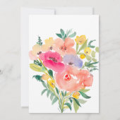 Bright bold boho tuin bloemenzoet 16 kaart (Achterkant)