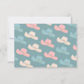 Bright Bold Cowboy Westerne Details Informatie Kaart (Achterkant)