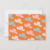 Bright Bold Cowboy Westerne Details Informatie Kaart (Achterkant)