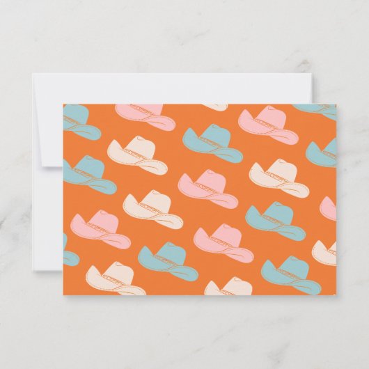 Bright Bold Cowboy Westerne Details Informatie Kaart (Achterkant)