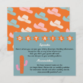 Bright Bold Cowboy Westerne Details Informatie Kaart