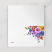 Bright & Bold Florals  Plaatskaartje (Buitenkant ongevouwen)