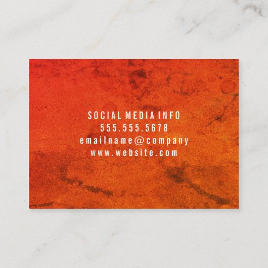 Bright Bold Grunge Visitekaartje (Achterkant)