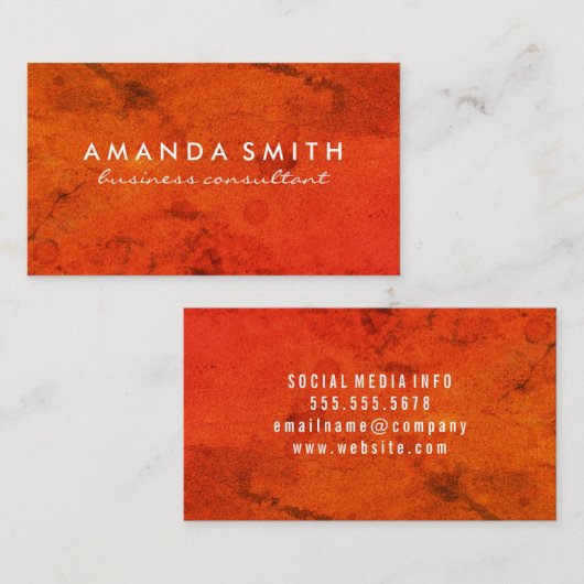 Bright Bold Grunge Visitekaartje (Voorkant / Achterkant)