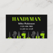 Bright Bold Handyman Business Cards Design Visitekaartje (Voorkant)