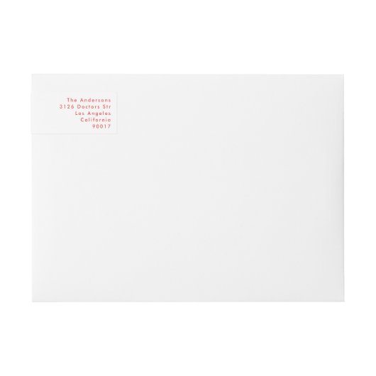 Bright Bold Happy Christmas Holiday Retouradres (Voorkant)