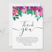 Bright & Bold Kleurrijke Bloemen vrijgezellenfeest Kaart (Voorkant)