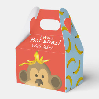 Bright Bold Kleurrijke Go Bananas Monkey Party Bedankdoosjes
