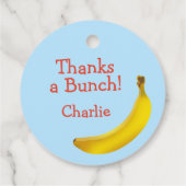 Bright Bold Kleurrijke Go Bananas Monkey Party Bedankjes Labels (Achterkant)