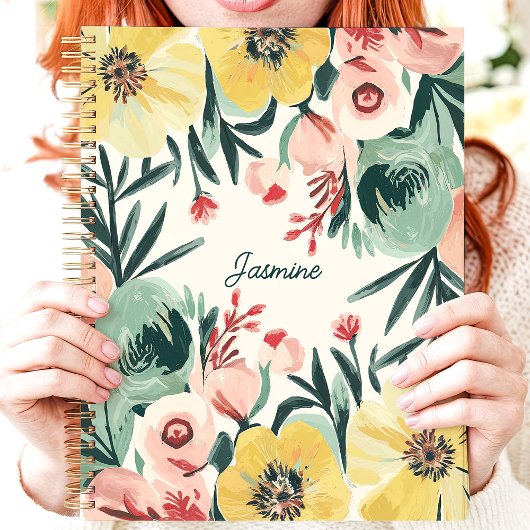 Bright Bold Schattige Expressive Floral Aangepaste Planner