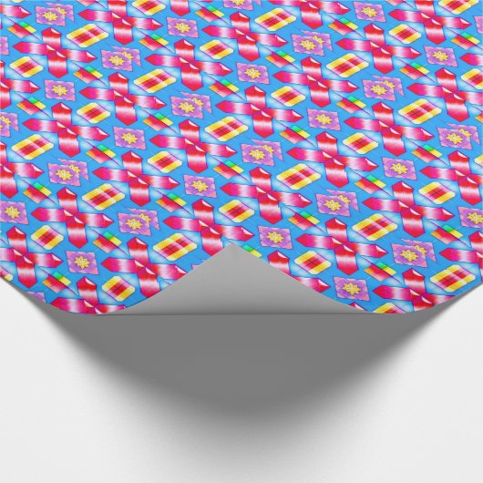 ~ Bright Bold Shades ~ 3D ~  Cadeaupapier (Hoek)
