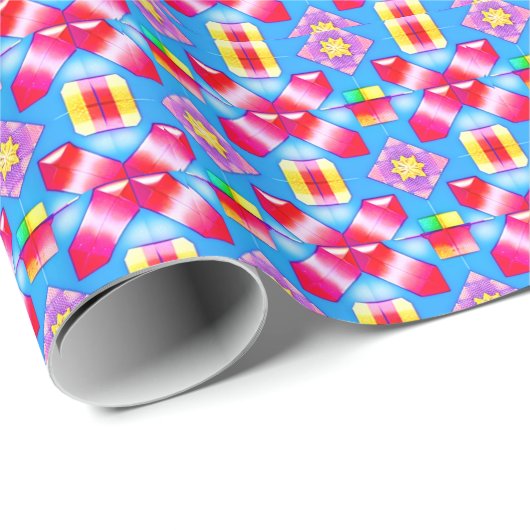 ~ Bright Bold Shades ~ 3D ~ Cadeaupapier (Rol Hoek)