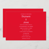 Bright Bold Sinaasappel Roze Kleurrijke Boho Bruil Kaart (Voorkant / Achterkant)