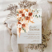 Bright Bold Terracotta Boho Bohemian Vrijgezellenf Kaart