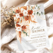 Bright Bold Terracotta Boho Bohemian Vrijgezellenf Kaart