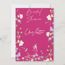 Bright bold wilde bloemen script vrijgezellenfeest