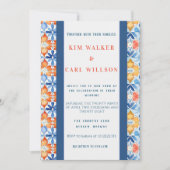 Bright & Bold Zomer Bruiloft Kleuren Bruiloft Kaart (Voorkant)