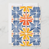 Bright & Bold Zomer Bruiloft Kleuren Bruiloft Kaart (Achterkant)