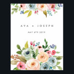 BRIGHT BOTANICAL WELKOM TO ONZE WEDDING MINIMAL POSTER<br><div class="desc">KORTE BOTANISCHE WELKOM AAN ONS WEDDENDE POSTER. RUIMTE VOOR DE BRIDE- EN GROOMSNAAM EN DE DATUM VAN DE WEDING.</div>