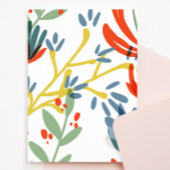 Bright Botanicals Baby shower Invitation Kaart