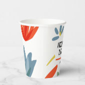Bright Botanicals Baby shower Papieren Bekers (Rechts)