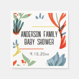 Bright Botanicals Baby shower Servet