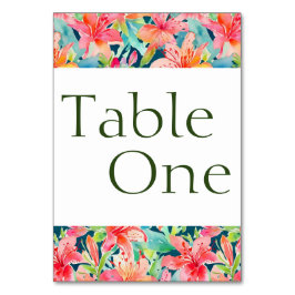 Bright Botanicals Bloemen Tafelnummer