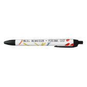 Bright Botanicals Moderne Trendy Kleine Bedrijf Zwarte Inkt Pen (Bodem)