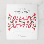 Bright Bougainvillea Flower Folded Place Card Plaatskaartje (Buitenkant ongevouwen)