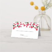 Bright Bougainvillea Flower Folded Place Card Plaatskaartje (Voorkant)