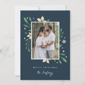 Bright Boughs | Botanische Kerstfoto Feestdagenkaart (Voorkant)